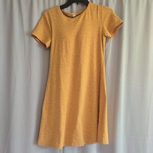 Uniqlo Mustard Mini Dress with Dots